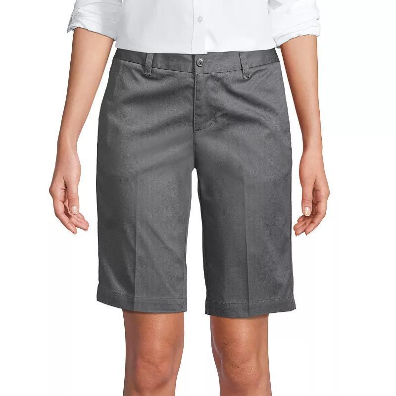 Women's Lands' End Front Blend Chino Shorts,  Product Image