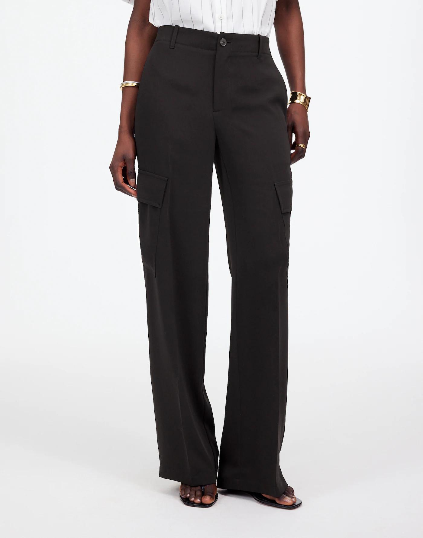 Tall Pull-On Utility Cargo Pants in Crepe Product Image