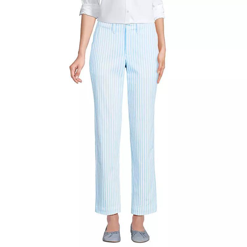Women's Lands' End Mid Rise Classic Straight Leg Chino Ankle Pants,  Product Image