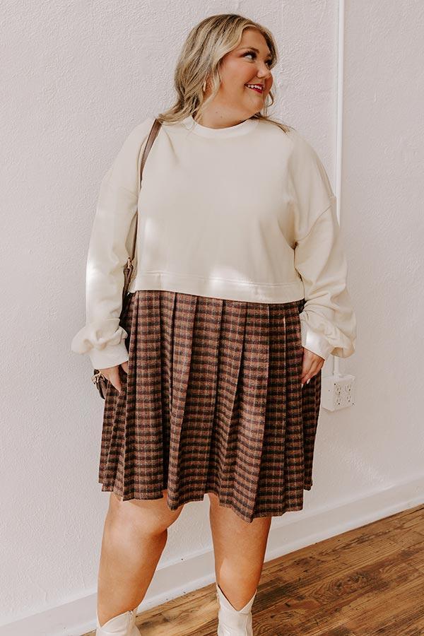 Pumpkin Patch Pretty Plaid Mini Dress Curves Product Image