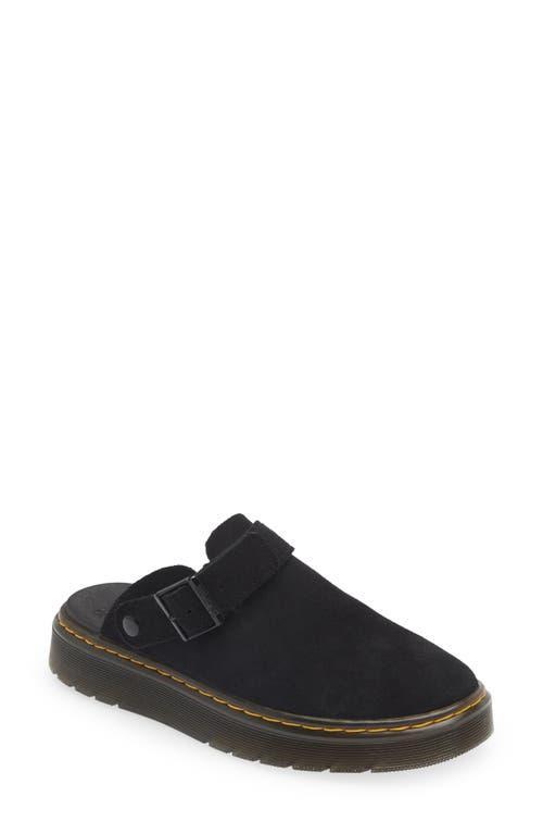 Dr. Martens Womens Carlson Suede Buckle Strap Clogs Product Image