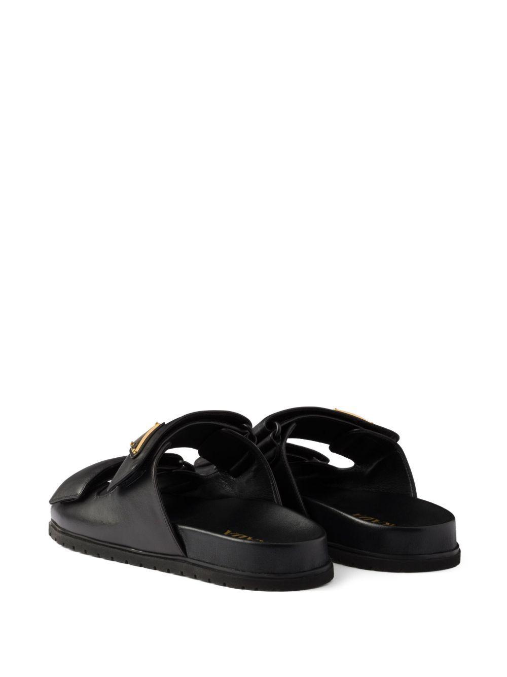 touch-strap leather sandals Product Image
