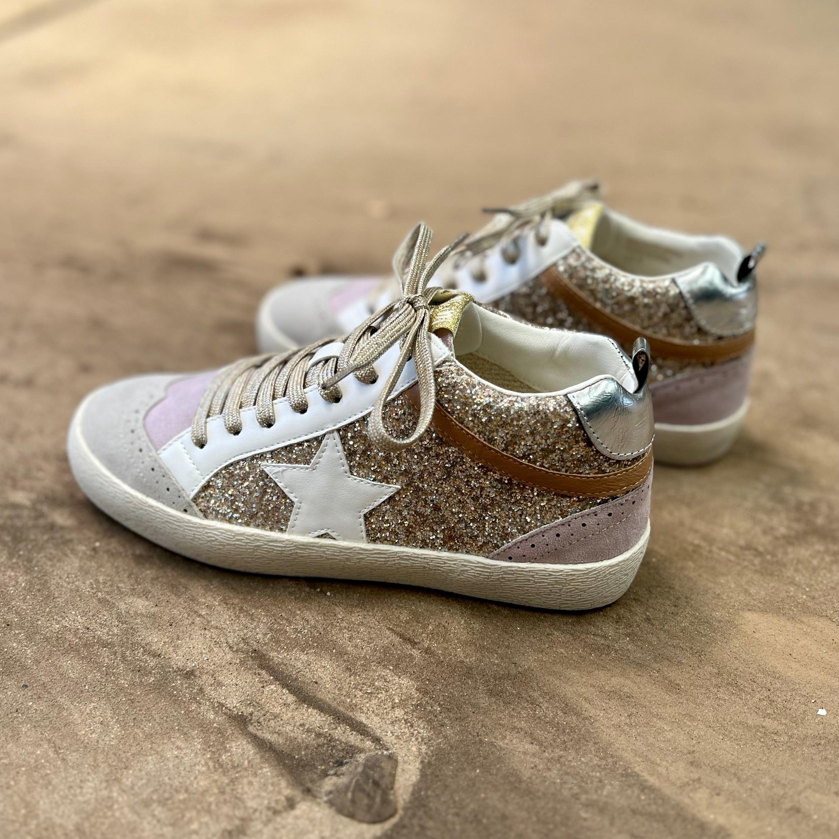 Oxford Lilacs & Gold Sneakers* Product Image