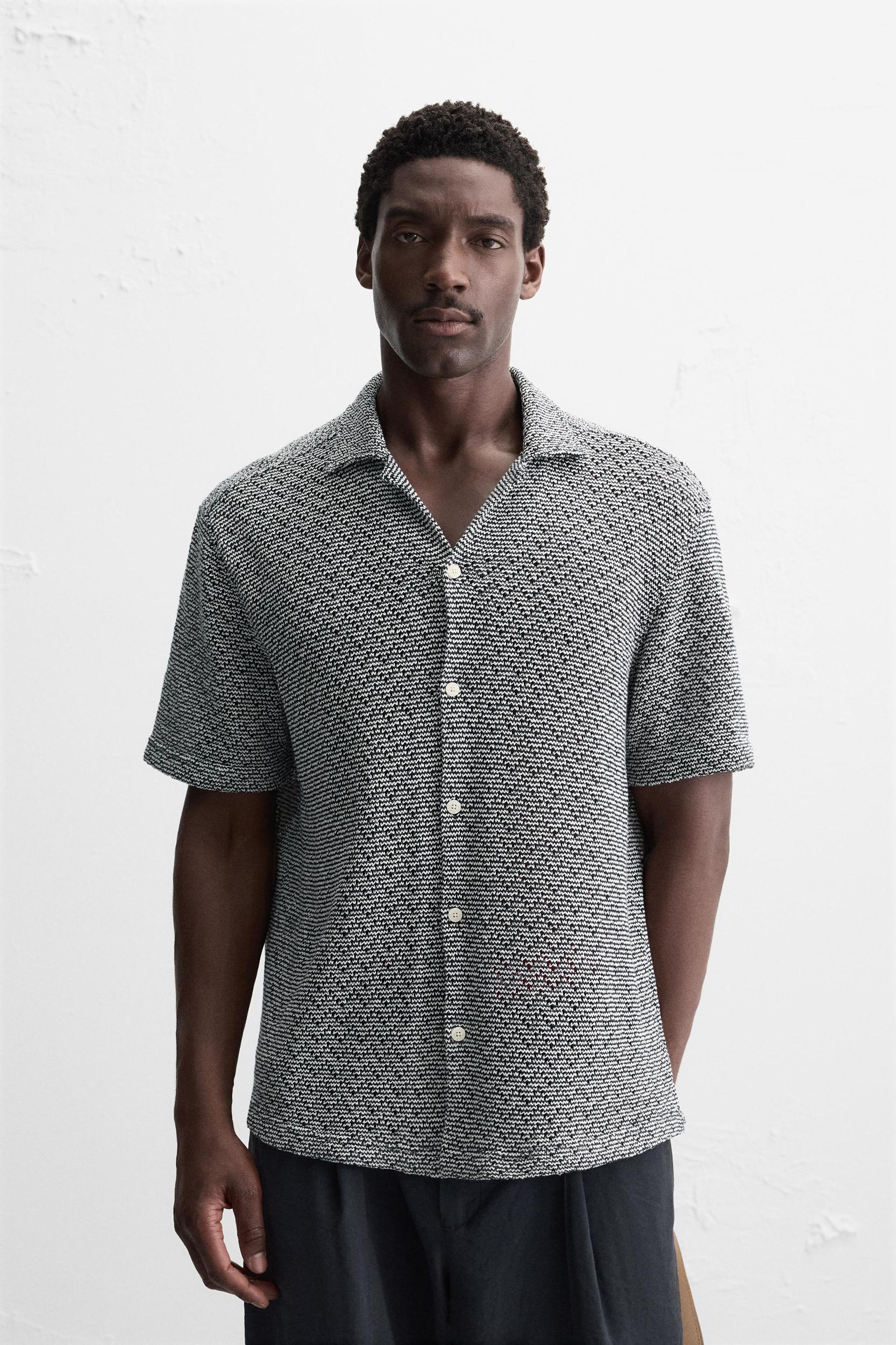 OPEN TEXTURED SHIRT Product Image
