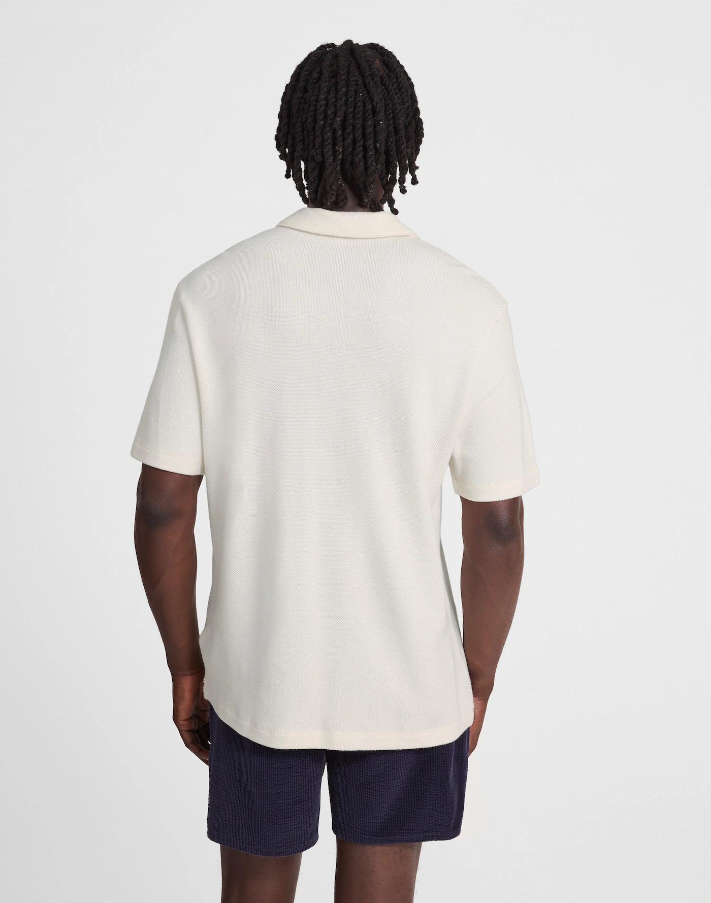 Quarter-Zip Pique Polo Shirt Product Image