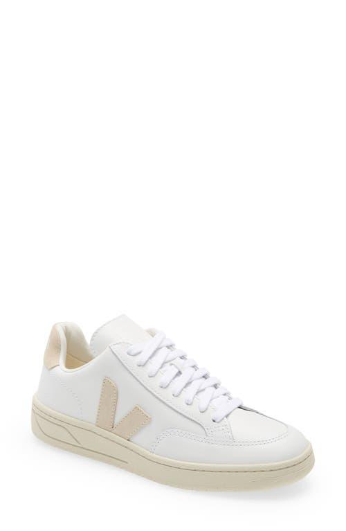 V12 Mixed Leather Court Sneakers Product Image