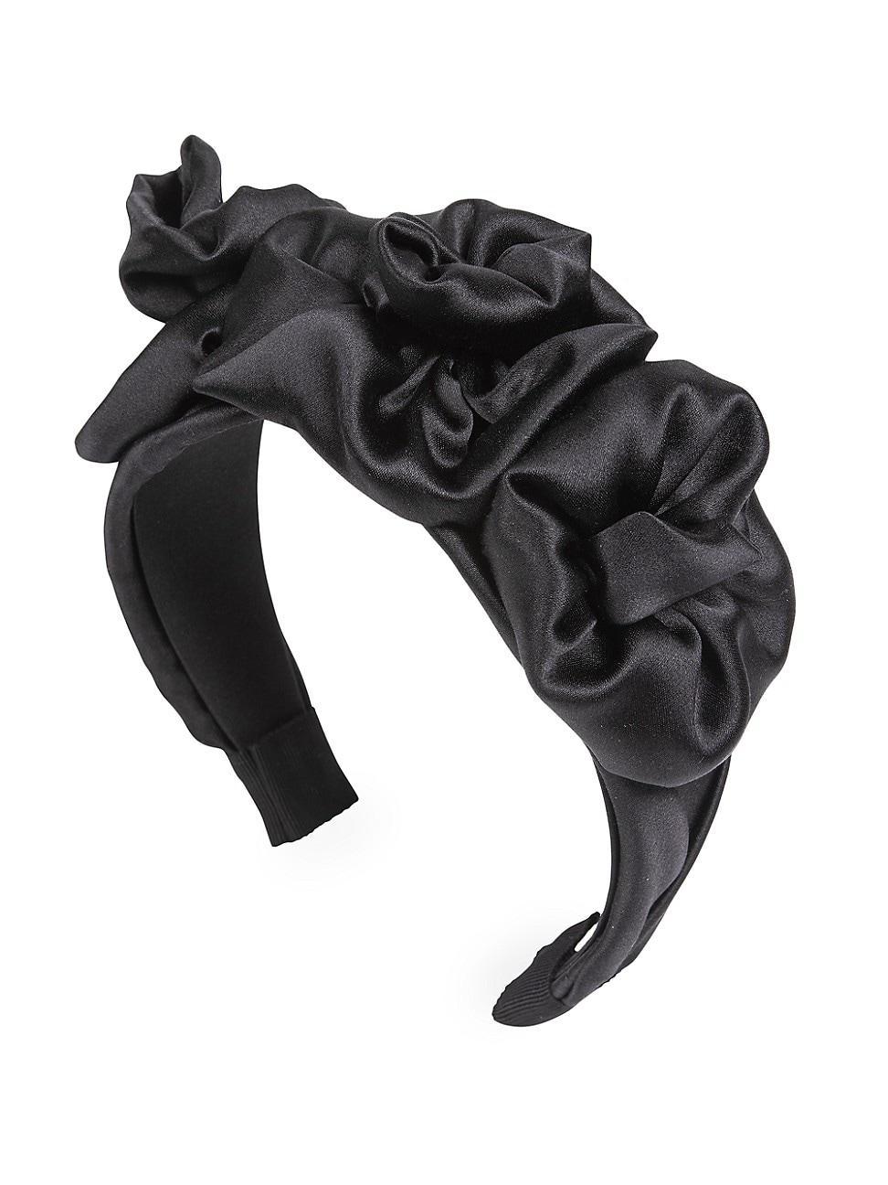 Womens Amelia Gathered Crepe-Back Satin Headband Product Image