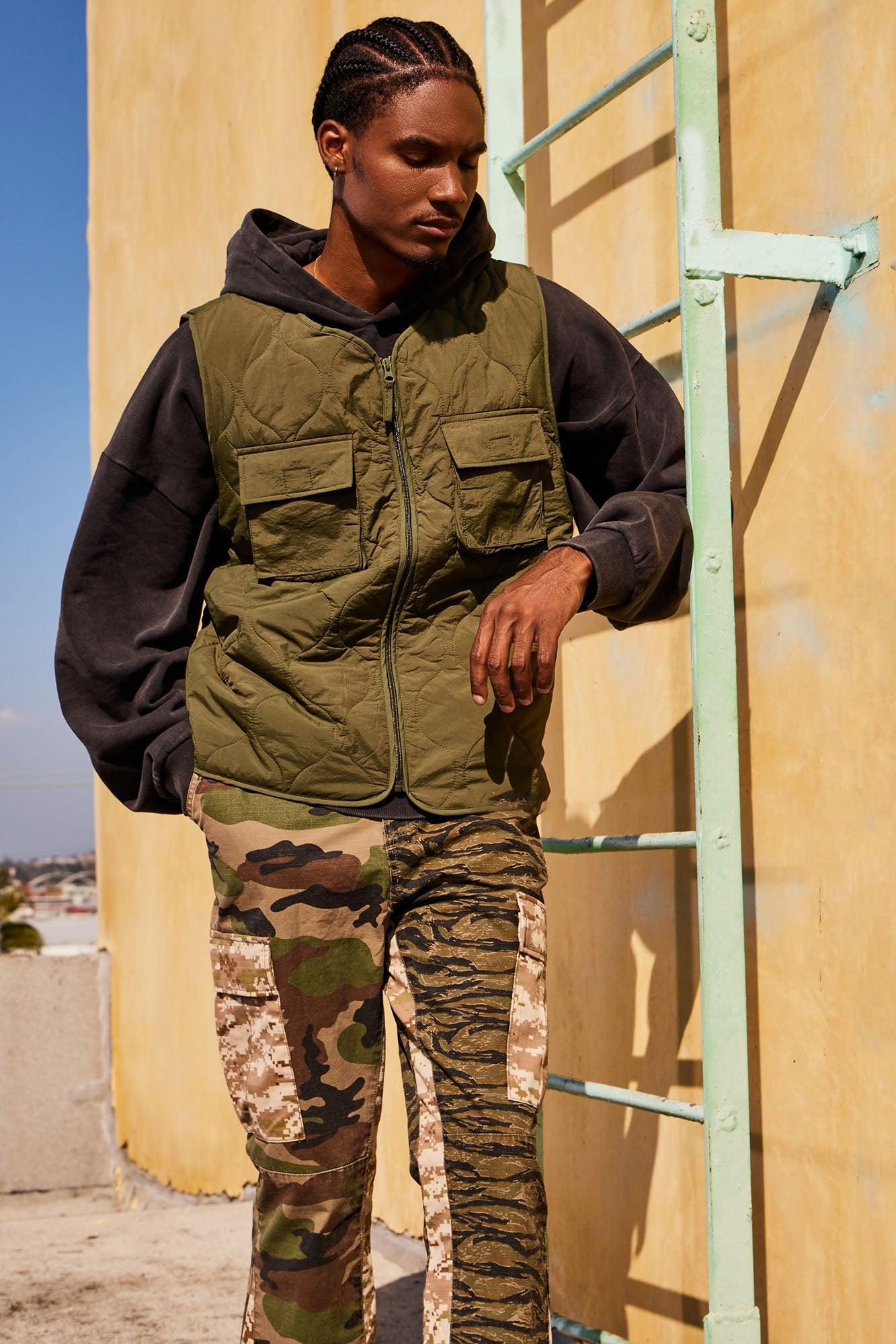 Layer Up Quilted Vest - Olive Product Image