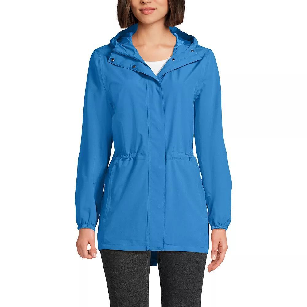 Women's Lands' End Hooded Packable Raincoat,  Product Image