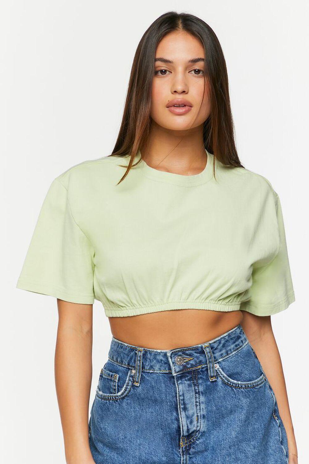 Cropped Crew Tee | Forever 21 Product Image