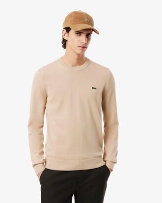 Monochrome Crew Neck Cotton Sweater Product Image