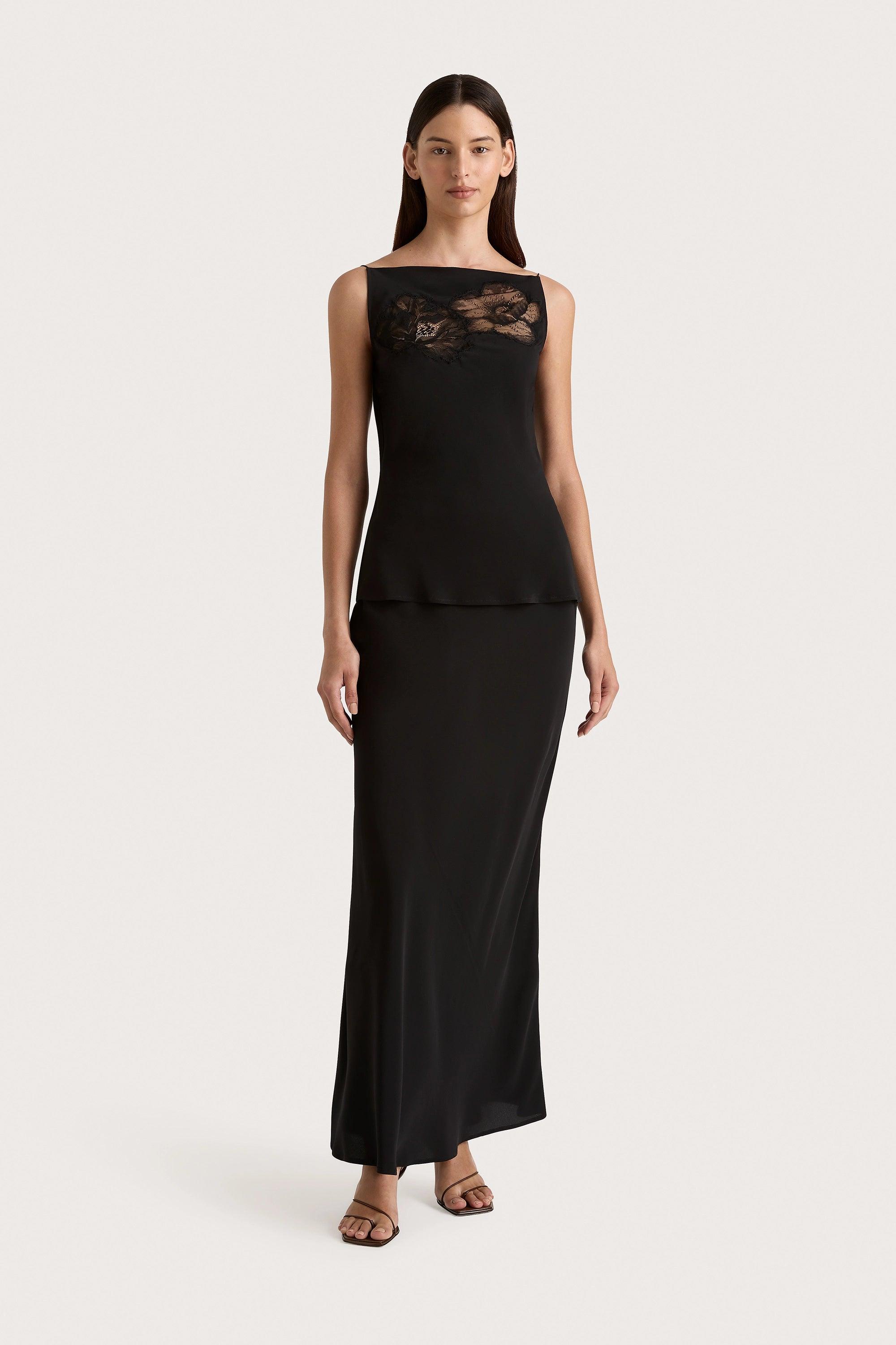 Biarritz Tank Maxi Dress Black Product Image