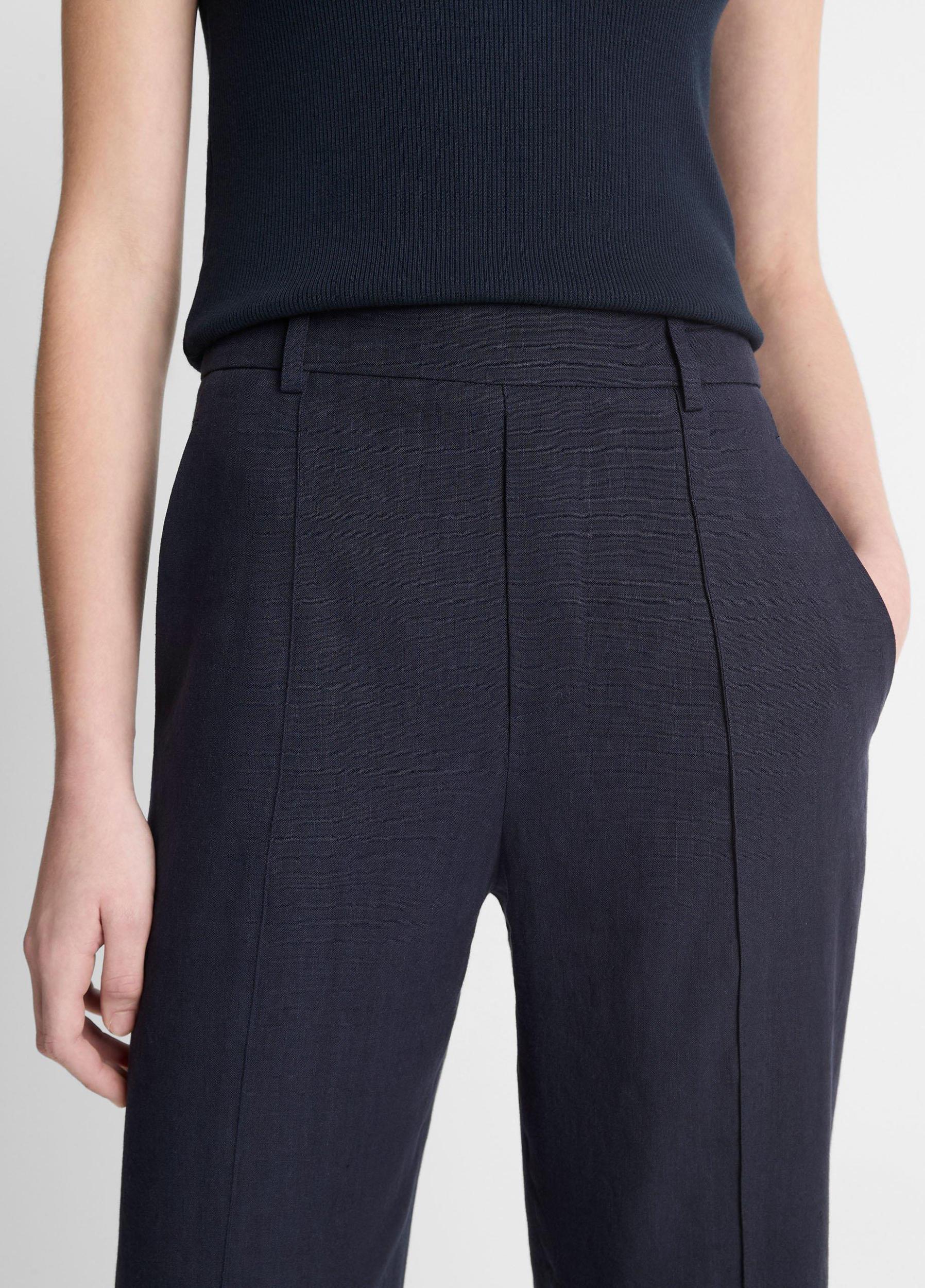 Linen-Blend Tapered Pull-On Pant Product Image