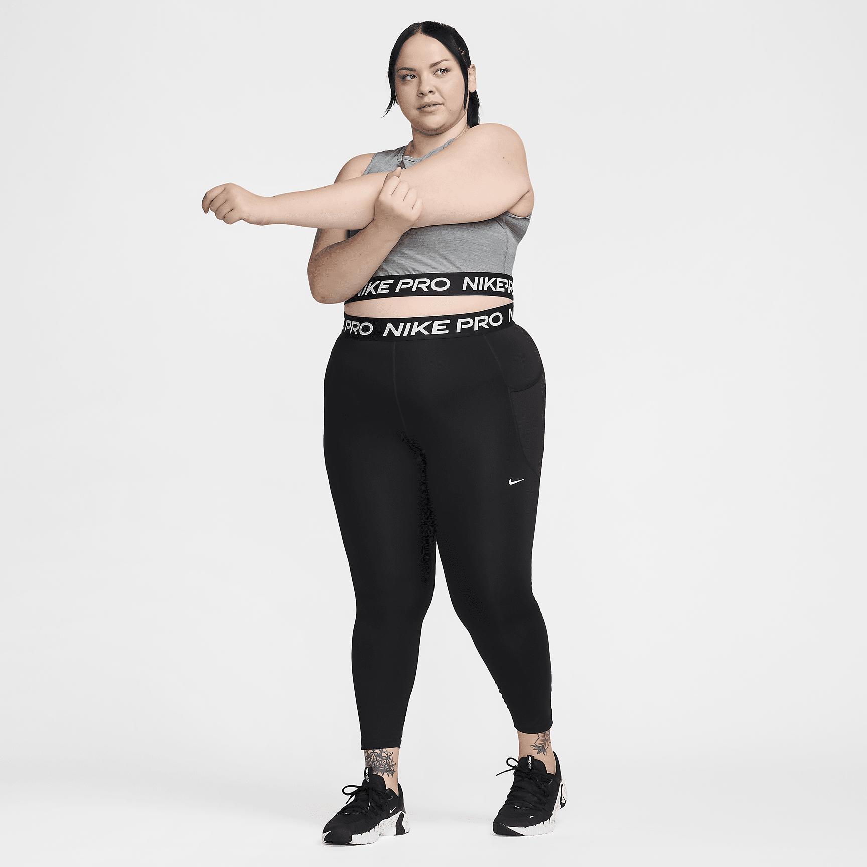 Women's Nike Pro Dri-FIT Cropped Tank Top (Plus Size) Product Image