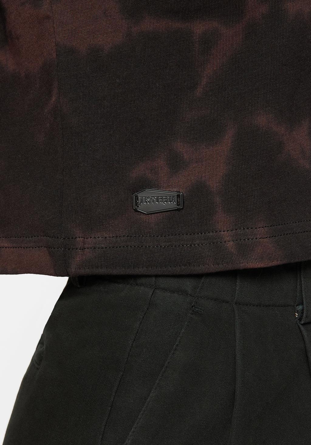 Mercury Tie Dye Boxy Crop Cotton Tee Product Image