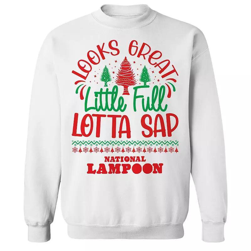 Men's Lotta Sap National Lampoon's Christmas Vacation Graphic Fleece Crew Sweatshirt, Adult Unisex,  Product Image