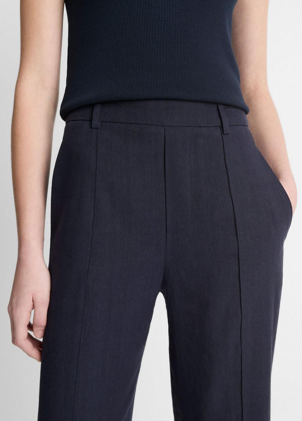 Linen-Blend Tapered Pull-On Pant Product Image