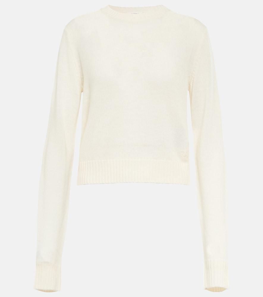 JIL SANDER Wool Sweater In White Product Image