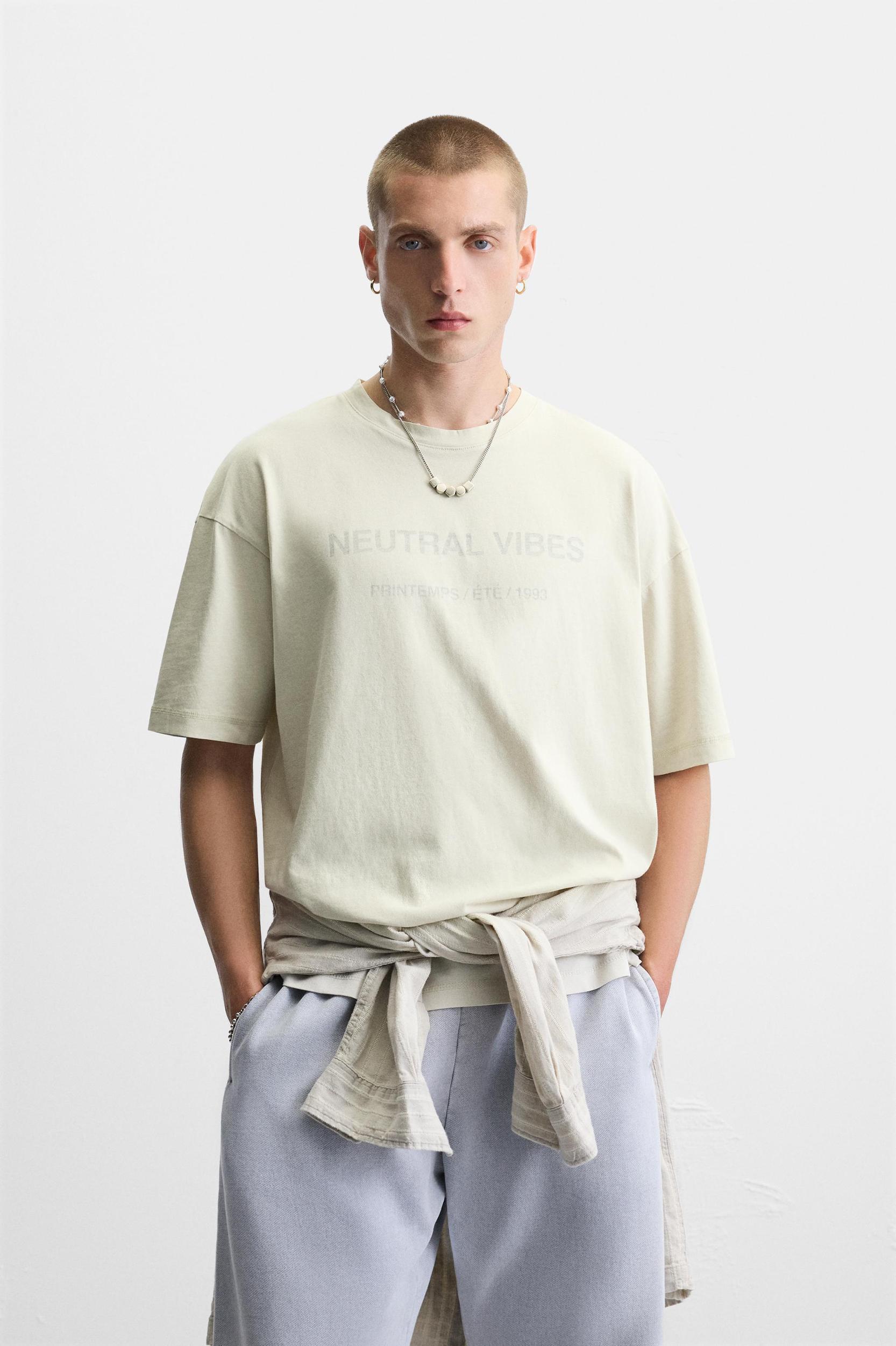 WASHED TEXT T-SHIRT Product Image