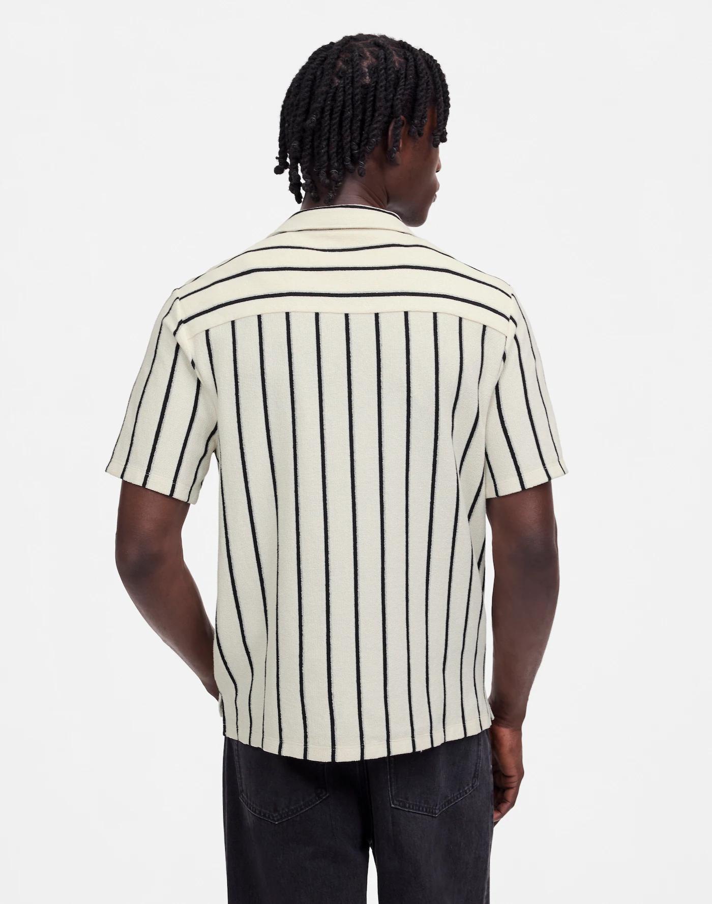 The Textured Knit Camp-Collar Shirt Product Image