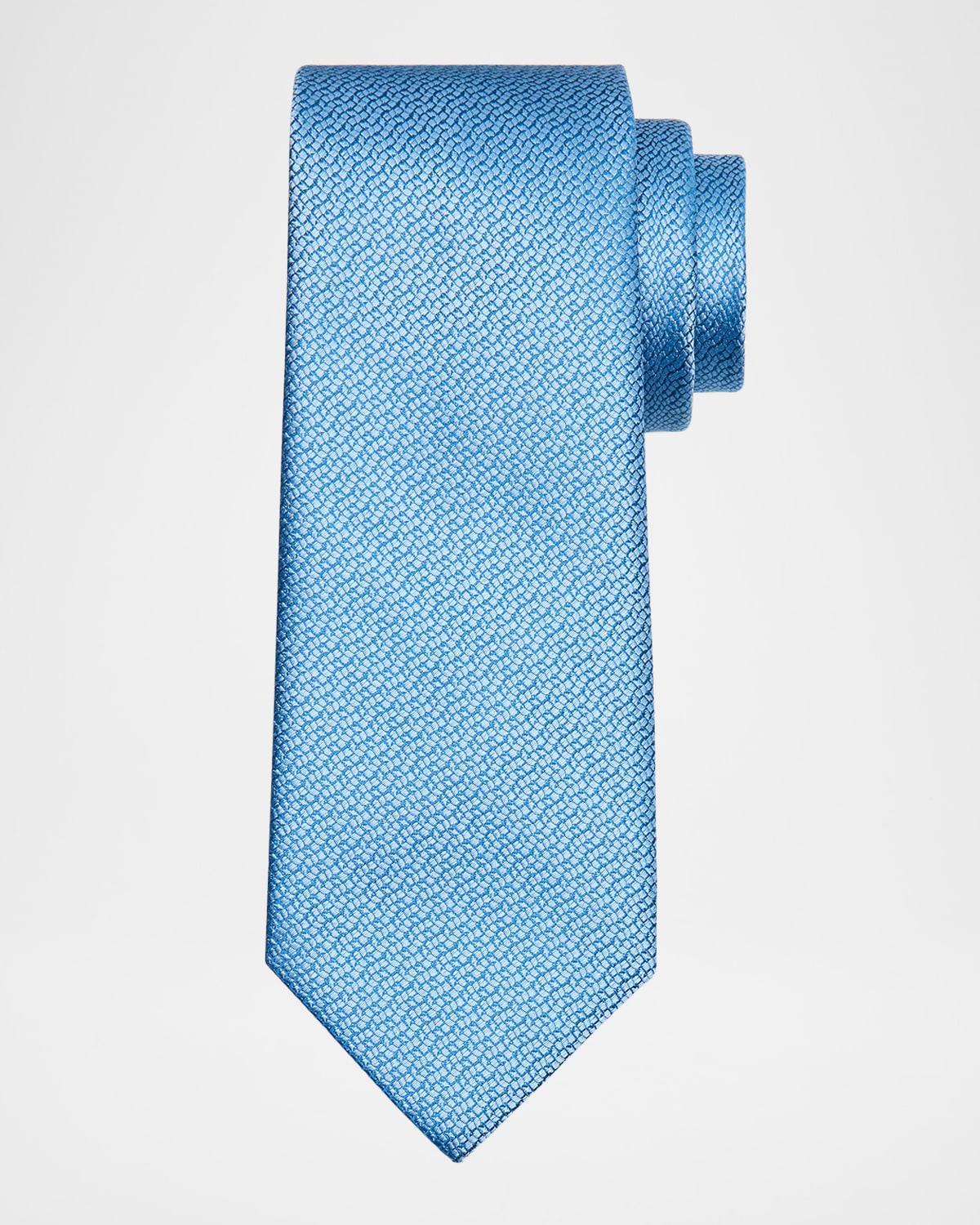 Mens Wave Jacquard Silk Tie Product Image