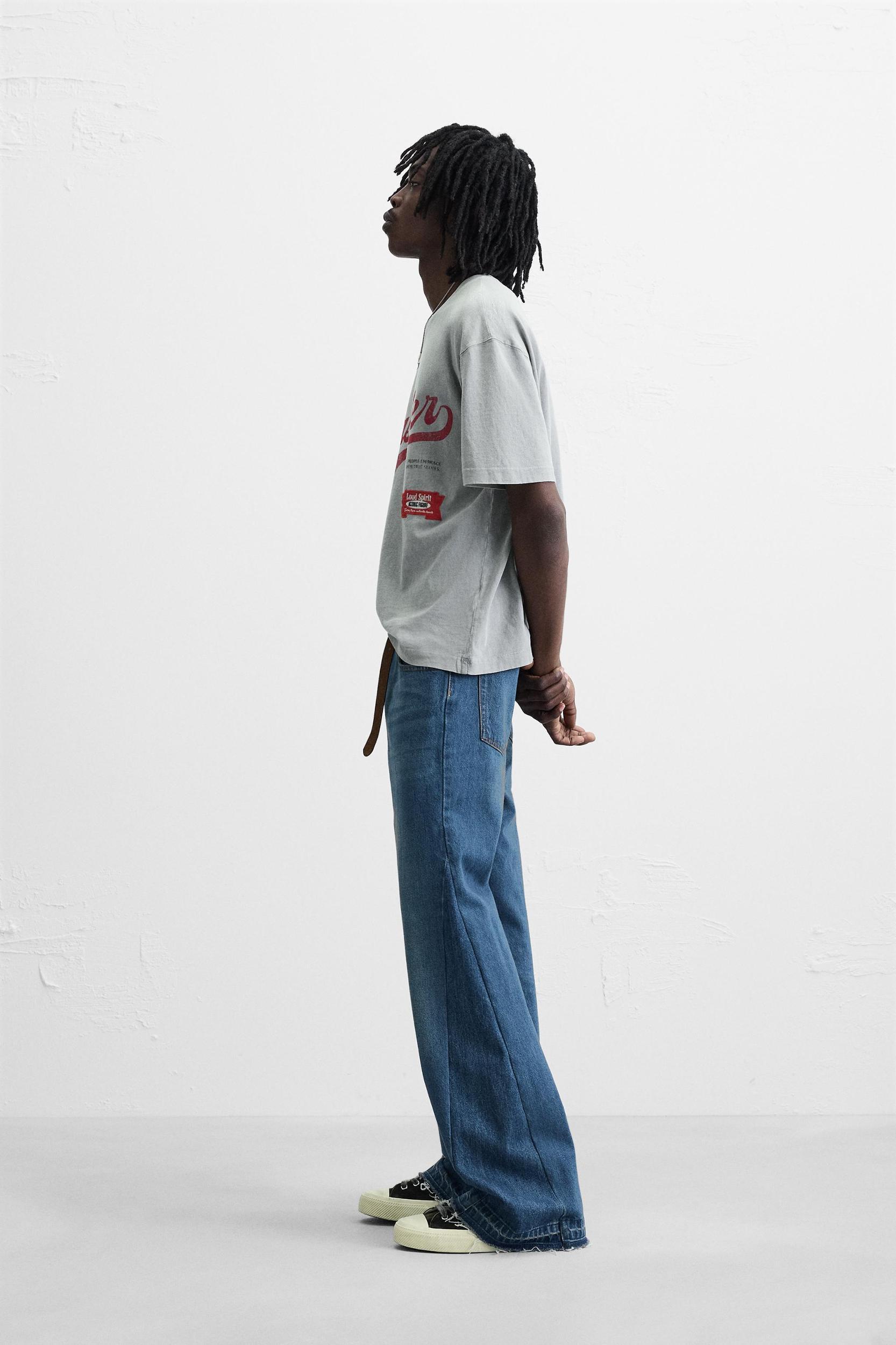 WASHED T-SHIRT WITH EMBROIDERY Product Image