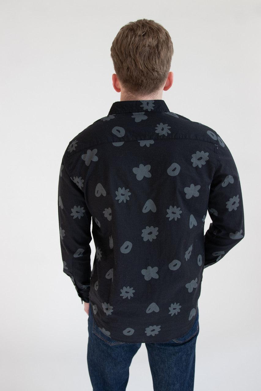 Monochrome Doodles Button Up Product Image