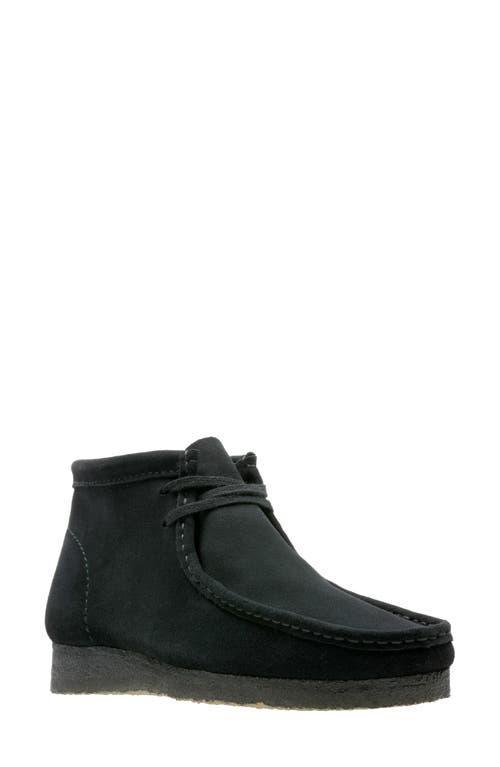 Clarks Mens Wallabee Suede - Shoes Black/Black Product Image