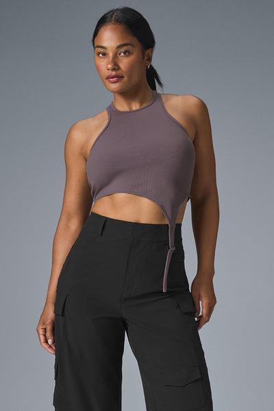 Alosoft Ribbed Revelation Tank - Raisinette Product Image