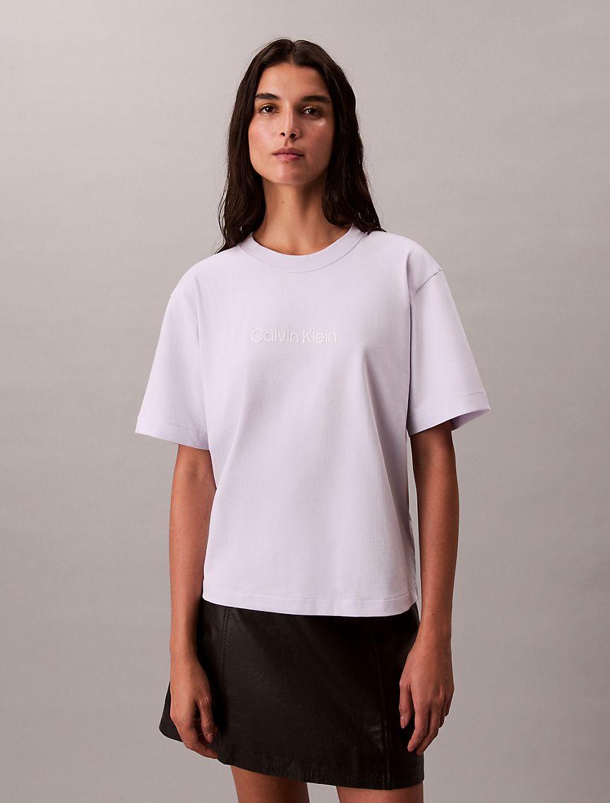 Standard Logo Boxy Fit Crewneck T-Shirt Product Image