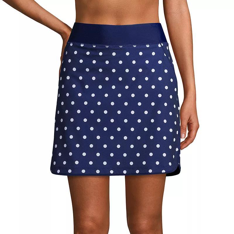 Womens Lands End Quick Dry Active Swim Skort Blue Paisley Product Image