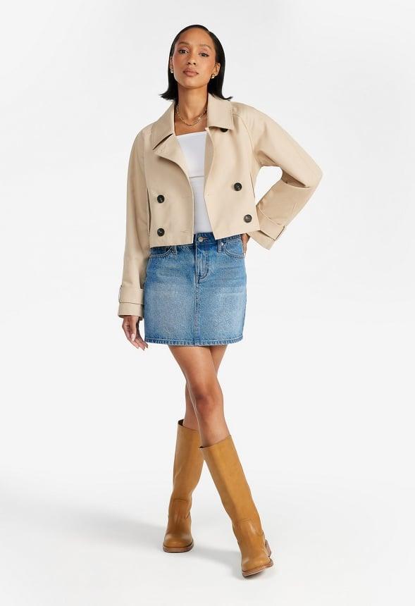 Cropped Trench Jacket Product Image