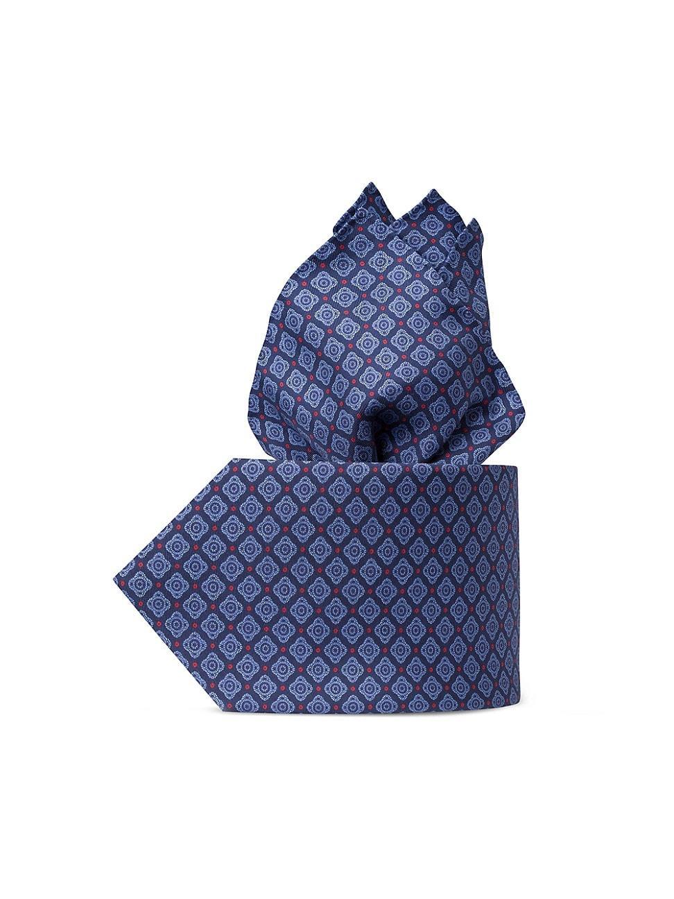 Mens Luxury Printed Silk Tie Set Product Image