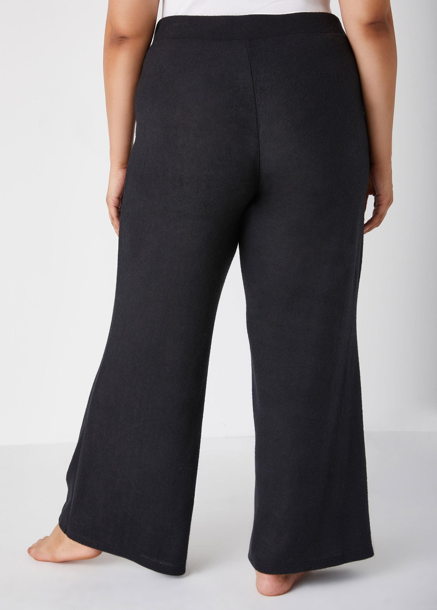 Plus Size Brushed Hacci Knit Lounge Pants Ashley Stewart Product Image