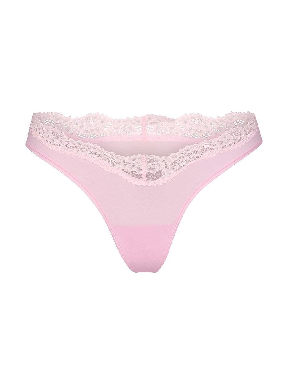 Womens Fits Everybody Lace Dip Thong Product Image