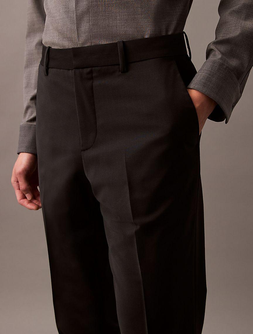 Refined Wool Blend Slim Trouser Product Image