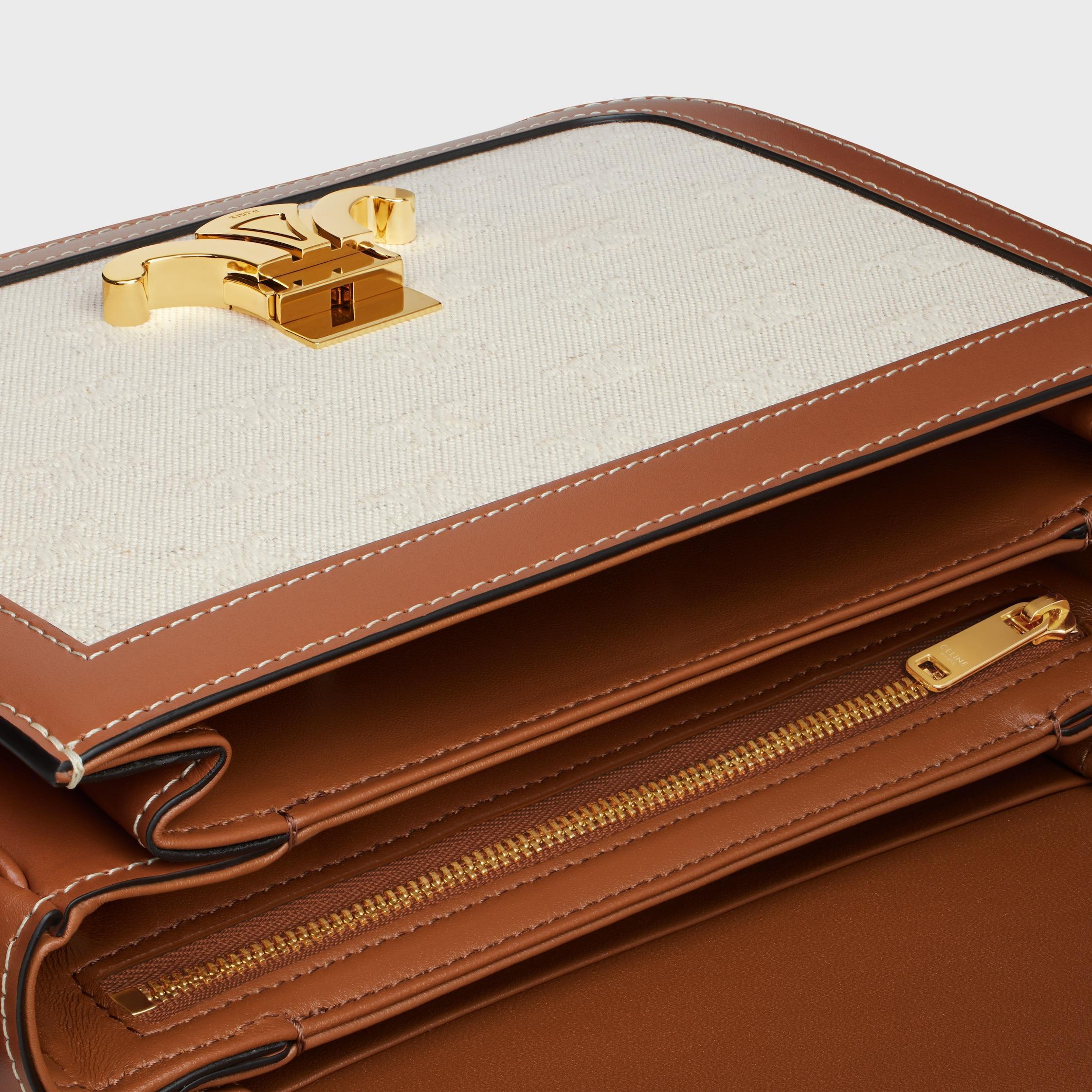 Classique Triomphe Bag in TEXTILE WITH TRIOMPHE ALL-OVER AND CALFSKIN Product Image