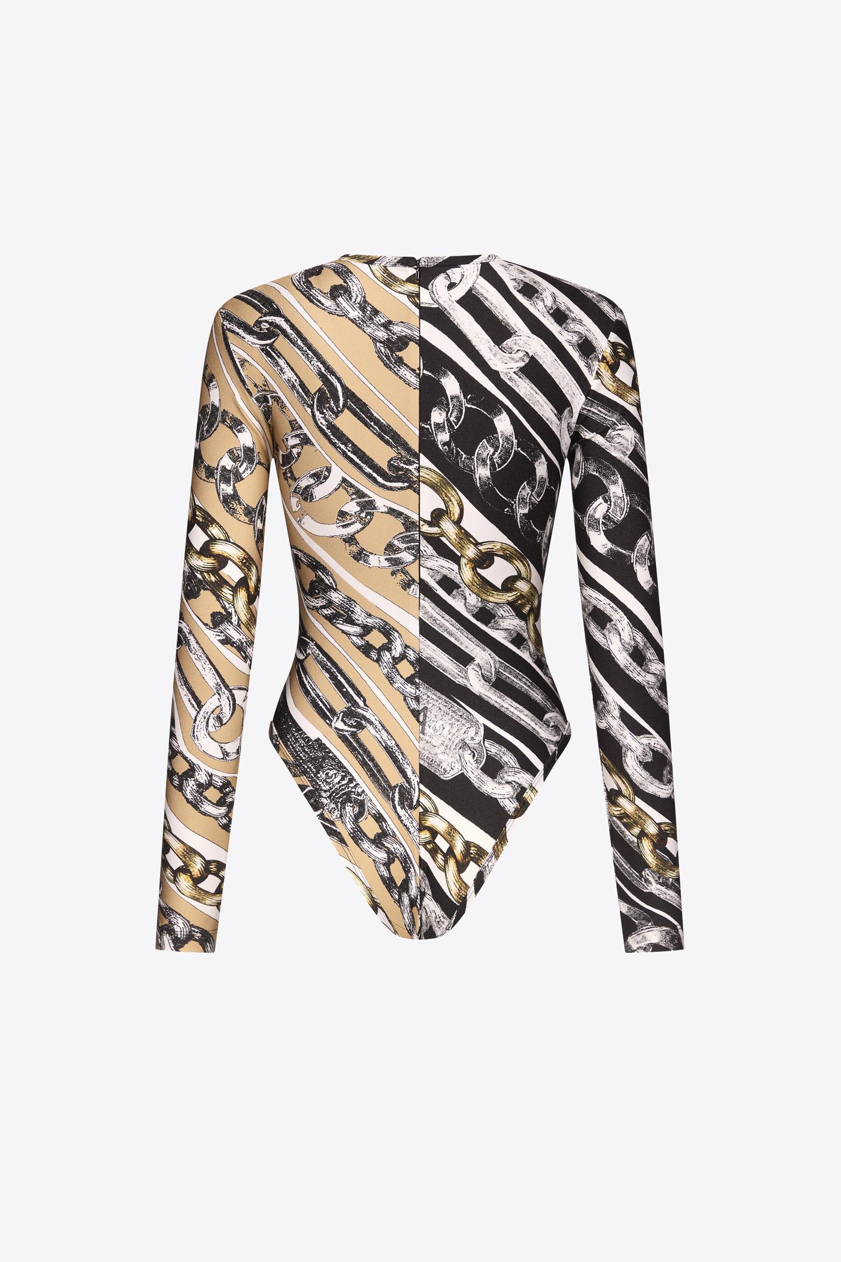 Chain Printed Bodysuit Product Image