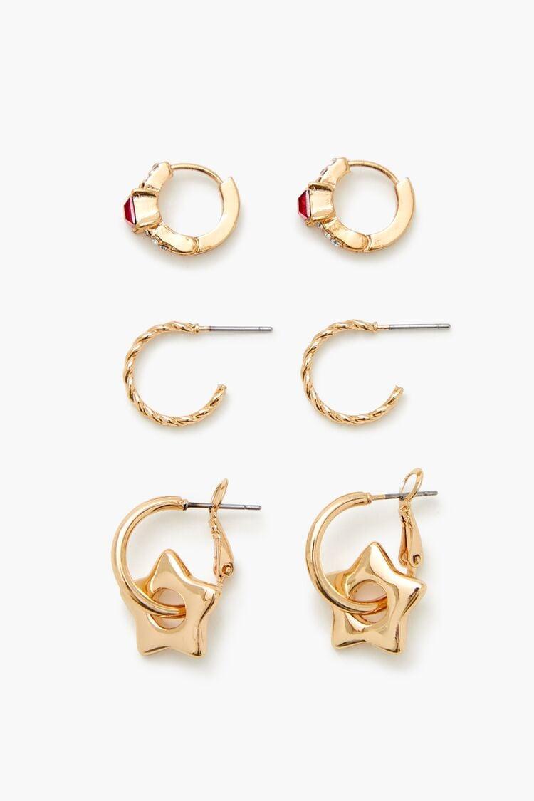 Star Charm Hoop Earring Set | Forever 21 Product Image