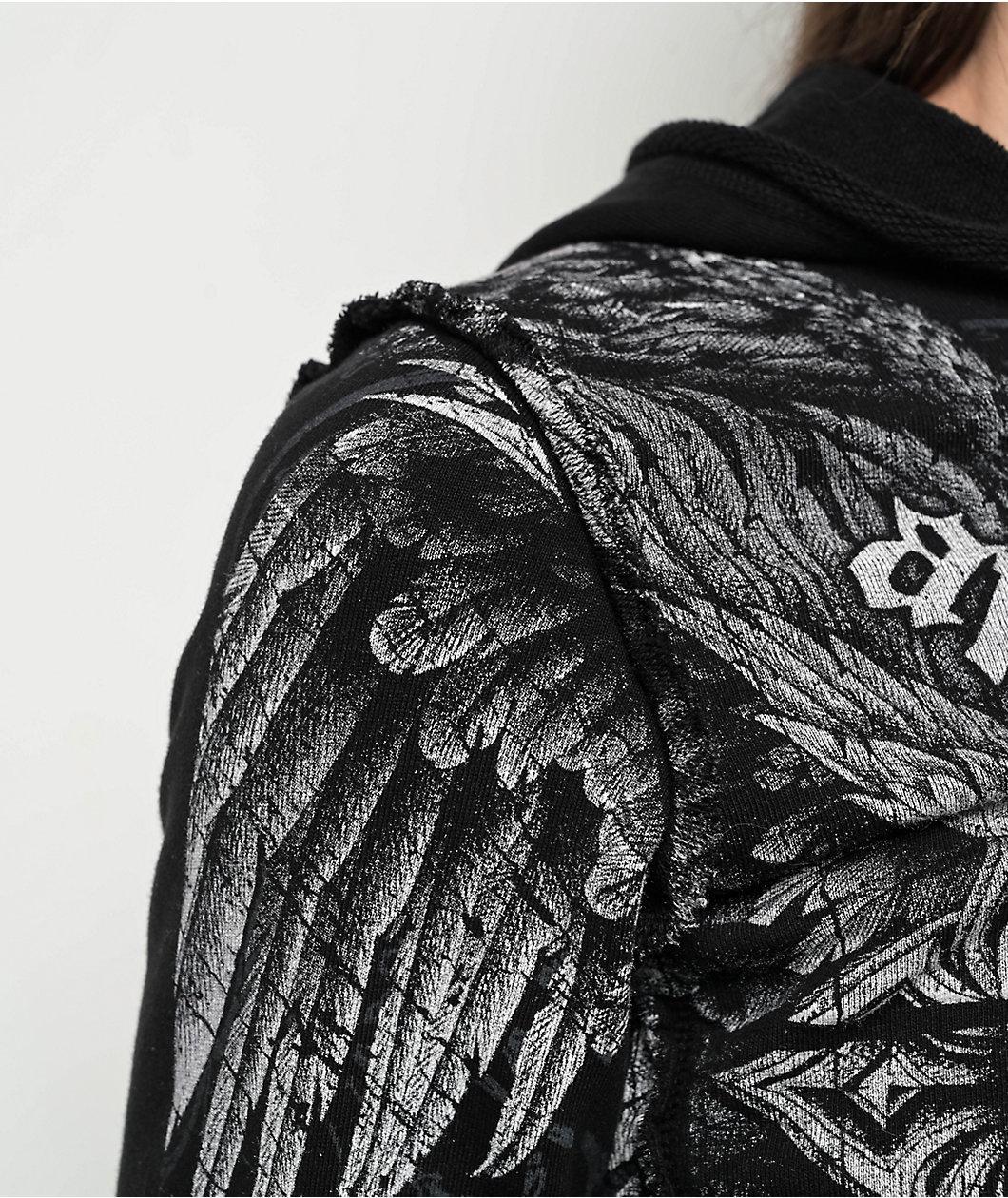 Affliction Death Eyes Black Zip Hoodie Product Image