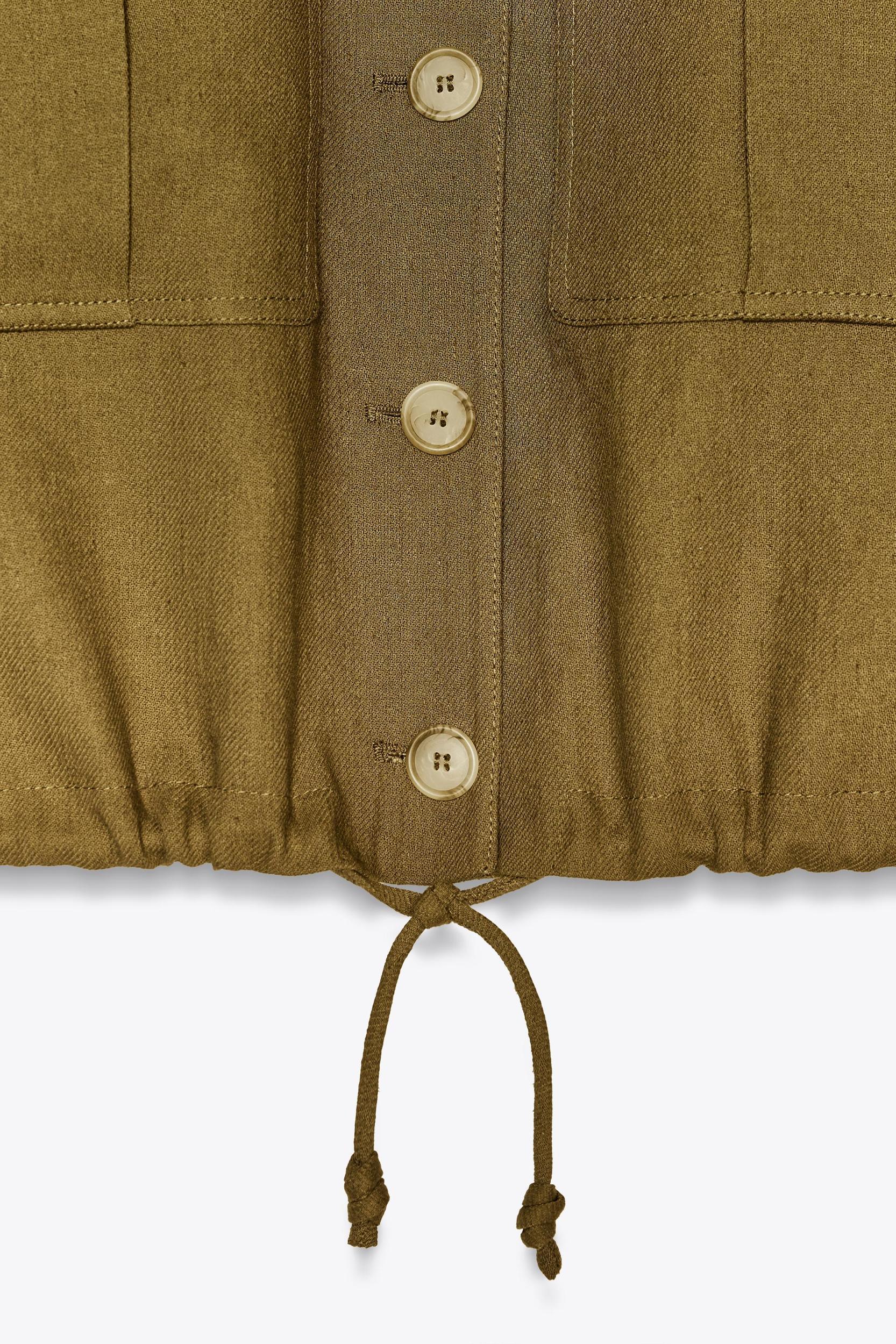 LINEN BLEND BOMBER JACKET ZW COLLECTION Product Image