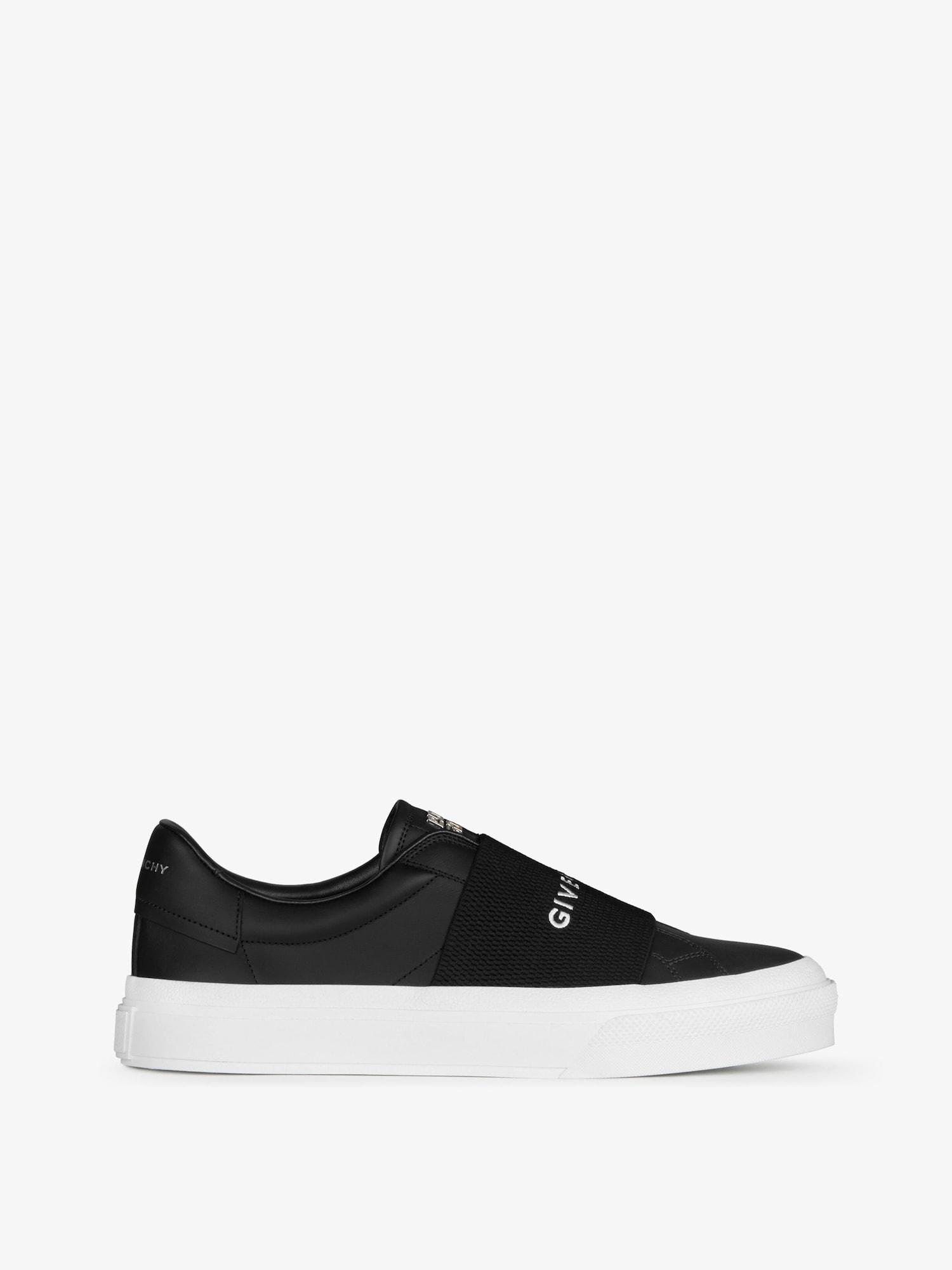 City Sport sneakers in leather with GIVENCHY strap Product Image