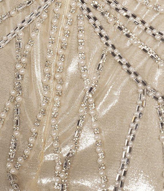 GB Linear Beaded Glam Strapless Gown Product Image