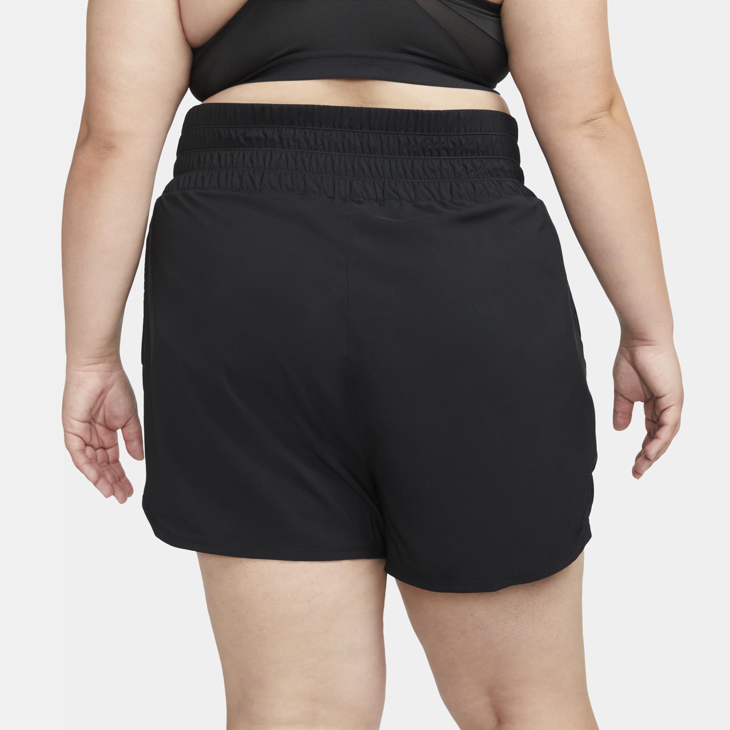 Nike Womens Dri-FIT One Ultra High-Waisted 3 Brief-Lined Shorts (Plus Size) | FD7839-010 Product Image