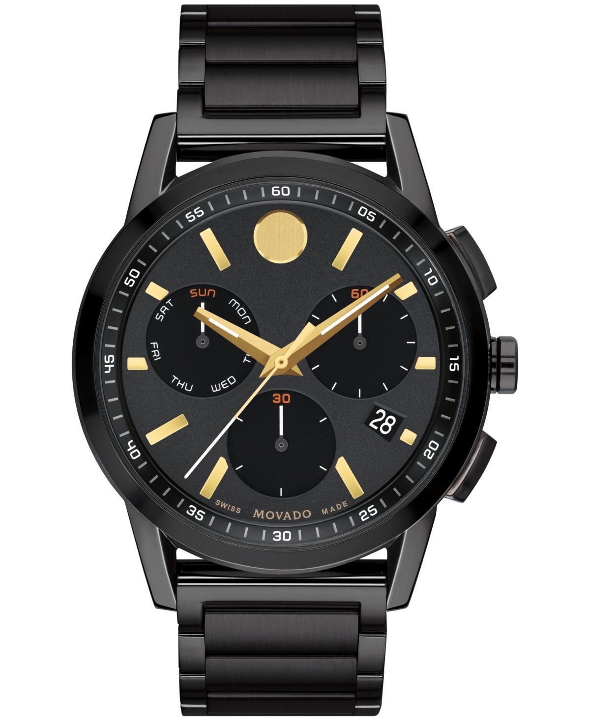 Movado Mens Museum Sport Chronograph Gold Stainless Steel Bracelet Watch Product Image