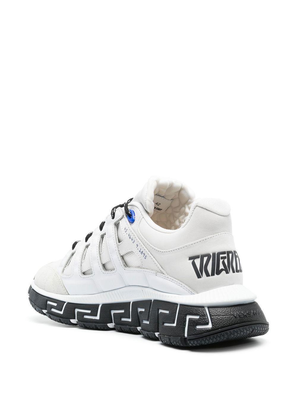 VERSACE Trigreca Low-top Sneakers In Off White Navy Product Image