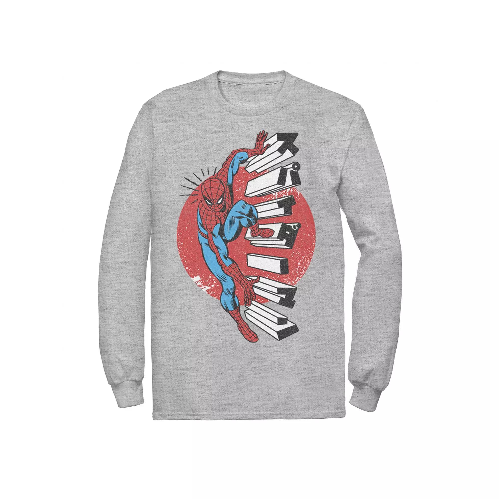 Men's Marvel Spider-Man Kanji Climbing Stairs Tee,  Product Image