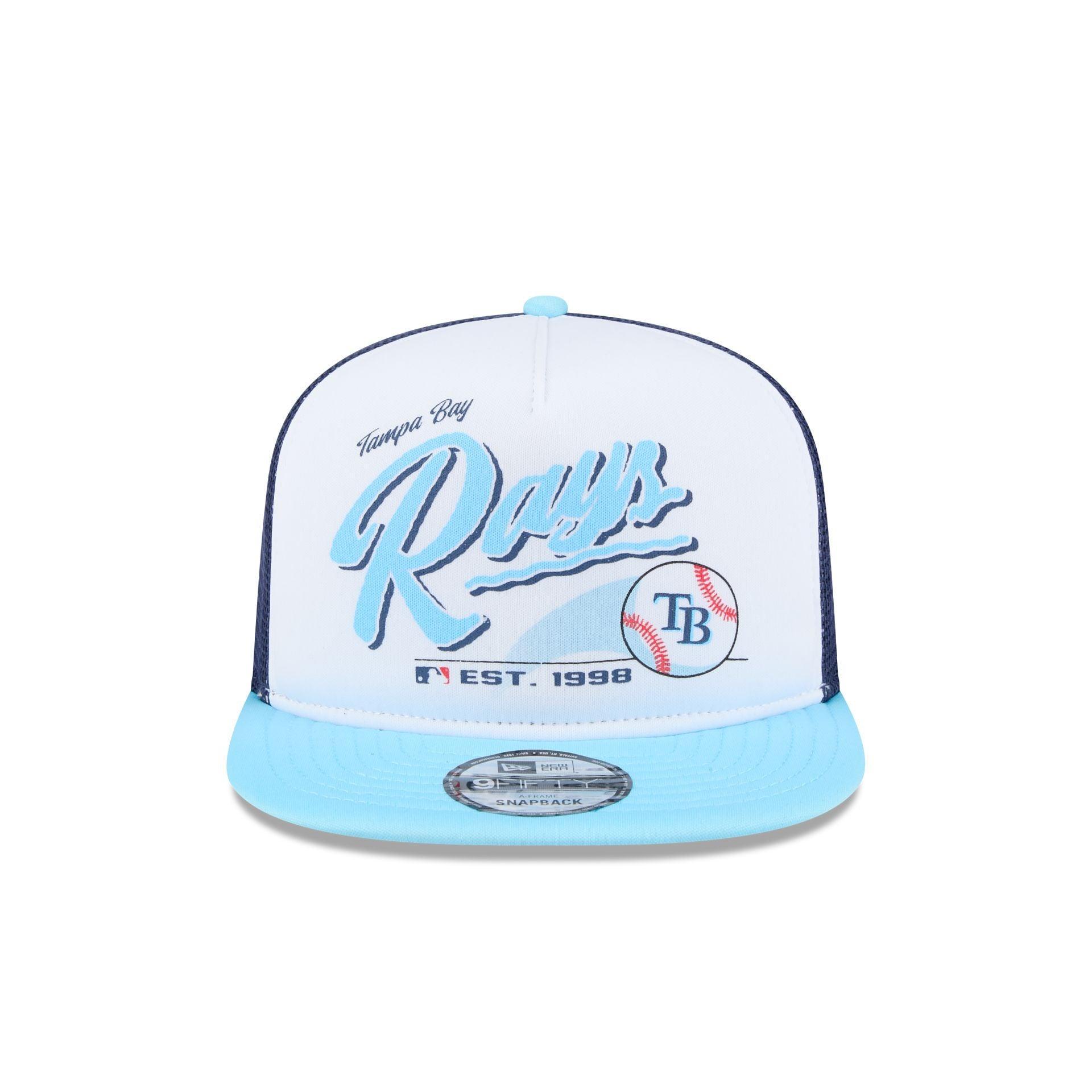 Tampa Bay Rays Retro Script 9FIFTY A-Frame Trucker Hat Male Product Image