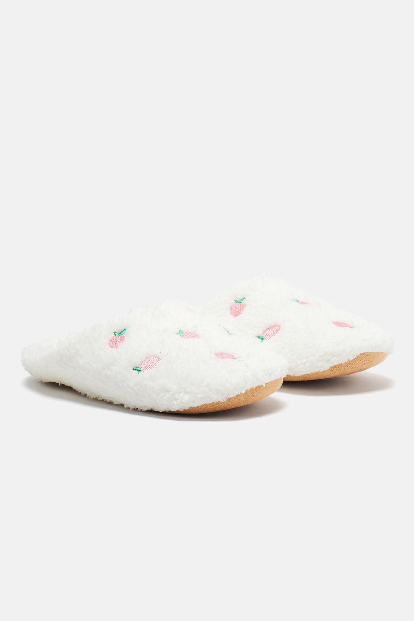 Sweet As Can Be Slippers - Ivory Product Image