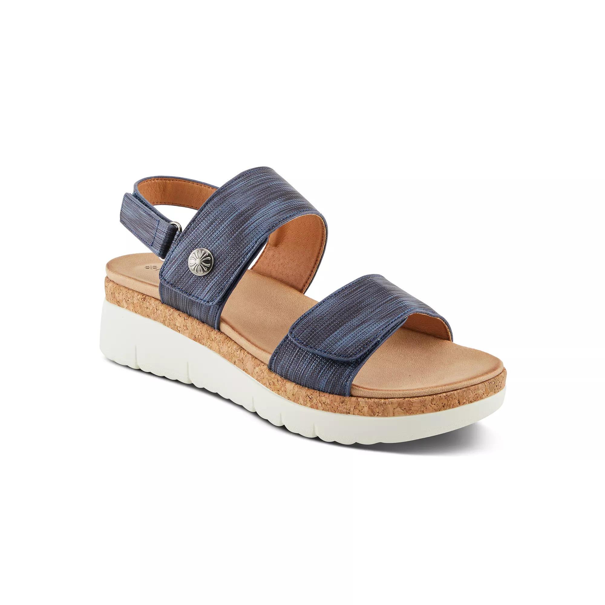 Patrizia Viona Women's Wedge Sandals, Size: 39, Blue Product Image